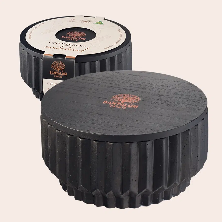 Premium Black Geometric Candle