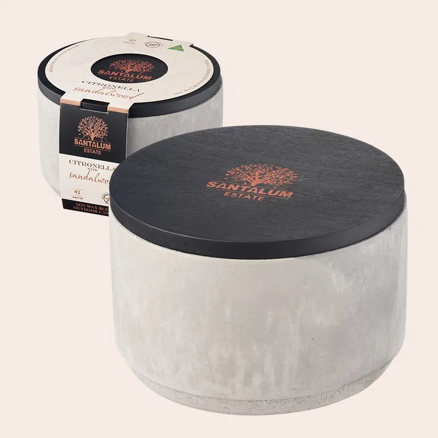 Premium Grey Cement Candle